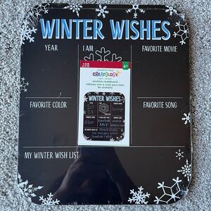Winter Wishes Chalkboard Sign